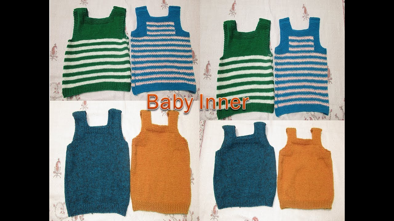 How to make baby vest inner knitting sweater [in hindi]