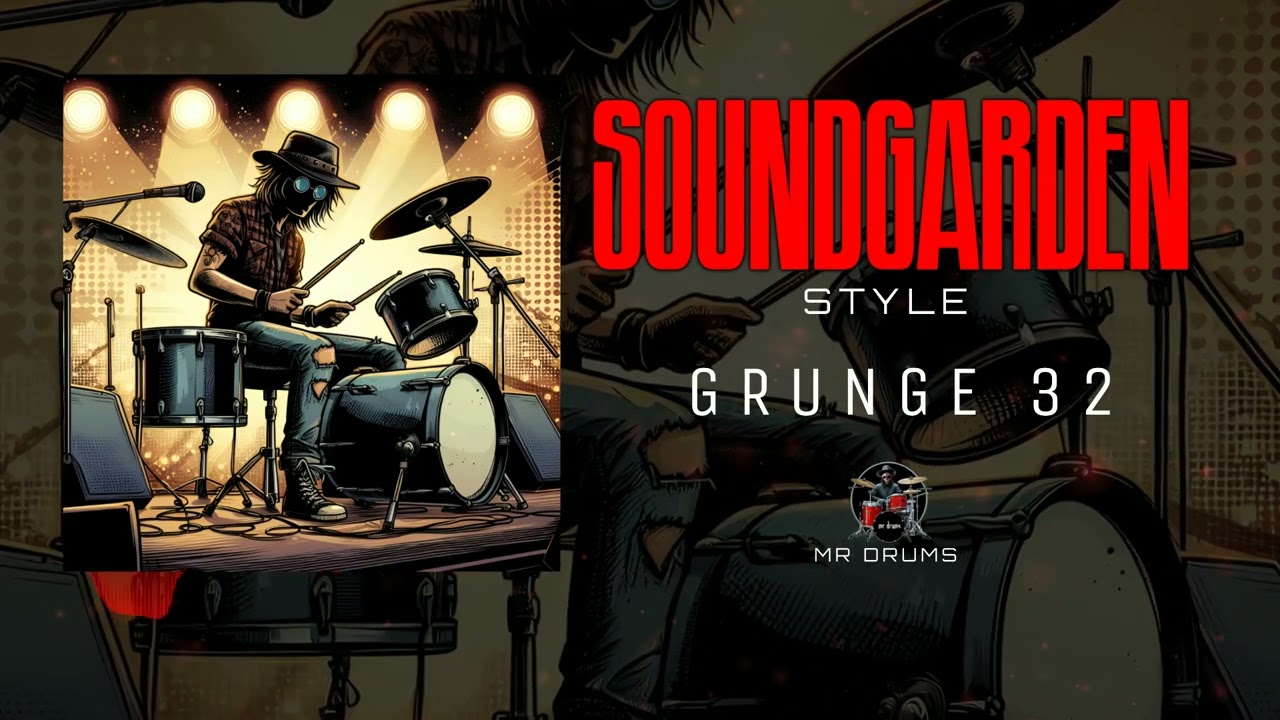 Grunge Drum Track | Soundgarden Style | 118 BPM