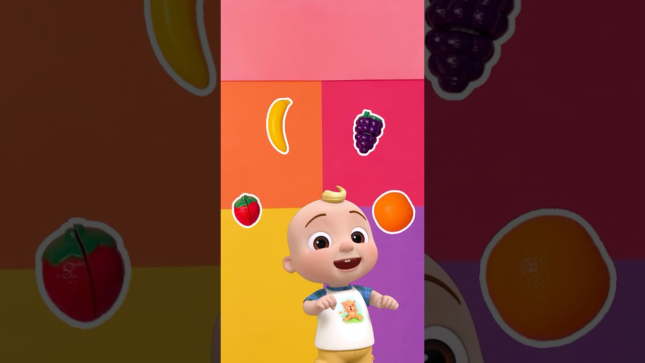 Yes Yes Yummy Fruits 🍓 and Colors 🟠 Guessing Game! #cocomelon #shorts