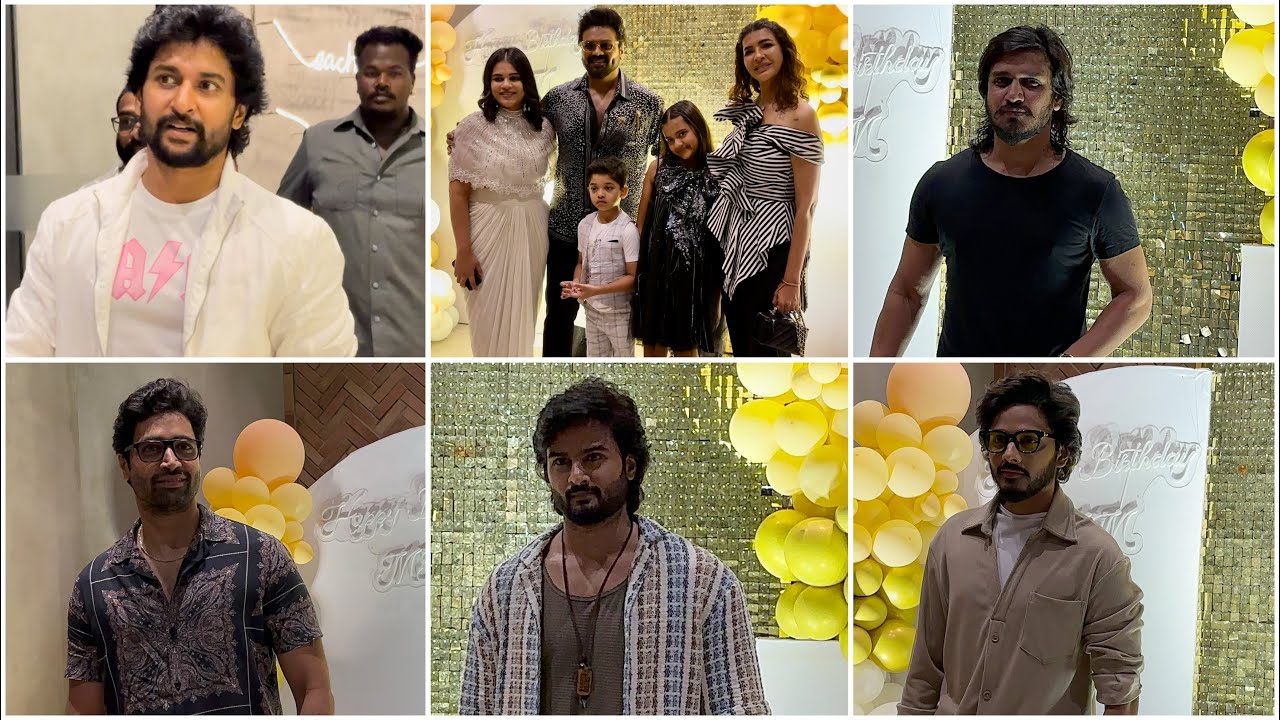 Tollywood Celebritys At Actor Manchu Manoj Birthday Celebrations | Nani , Teja Sajja , Adivi Sesh ,