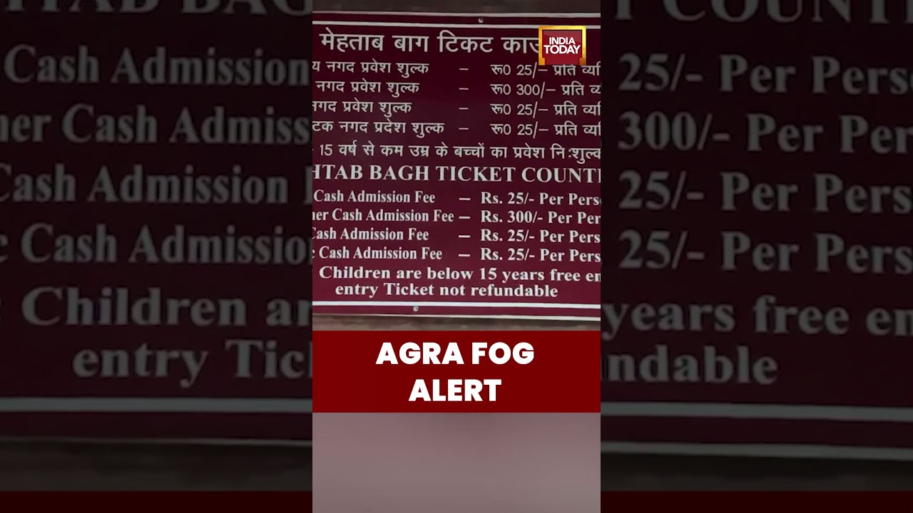 Dense Fog Covers Agra, Uttar Pradesh | Visuals from Taj View Point
