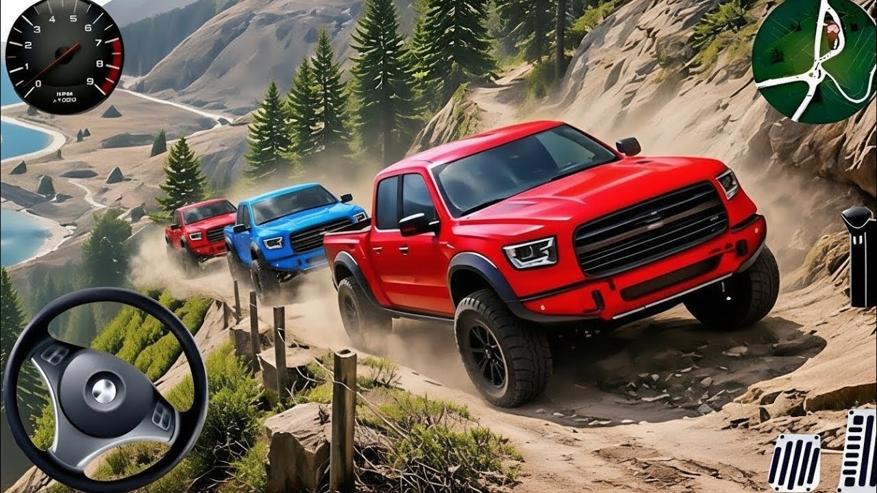 4x4 Offroad Jeep Driving Simulator 3D - Drive SUV 4x4 jeep Offroad Game - Android GamePlay blue Dala