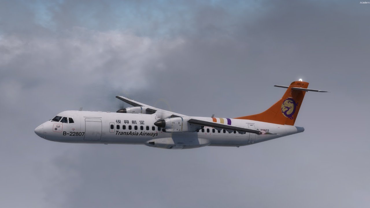 P3D | Carenado ATR 72-500 | TransAsia Airways TSA-KNH | 模擬飛行 時代的眼淚 復興航空 松山-金門