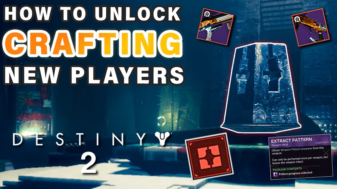 How to Unlock Weapon Crafting For New and Returning Players | Reshape Weapons ► Destiny 2