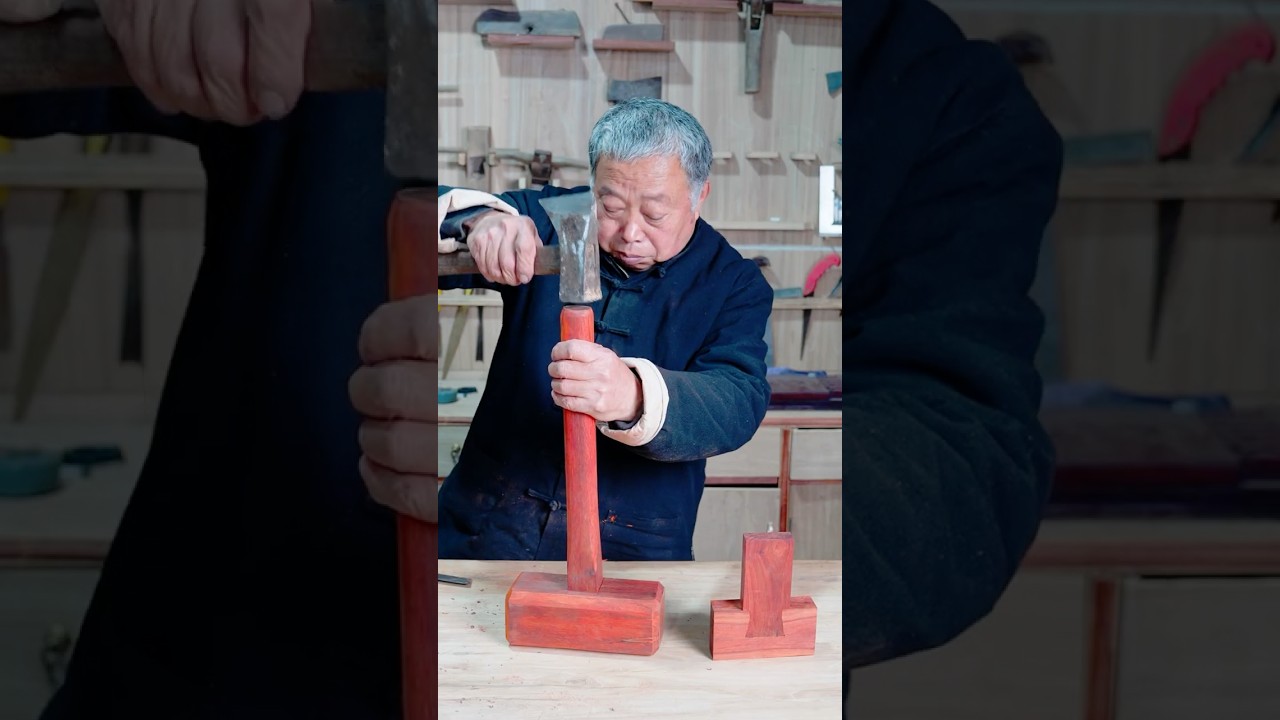 中华技艺之榫卯，鲁班椅， 木拱桥三大类经典作品呈现 #woodworking