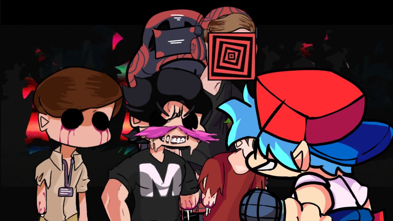 Triple Trouble | Popular Youtubers Cover Fnf