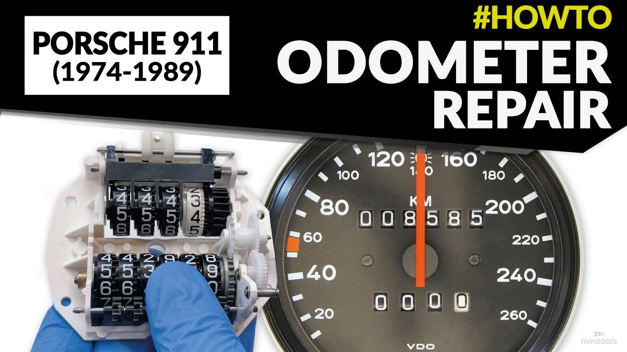 Porsche 911 G speedometers odometer repair – odometer gears replacement