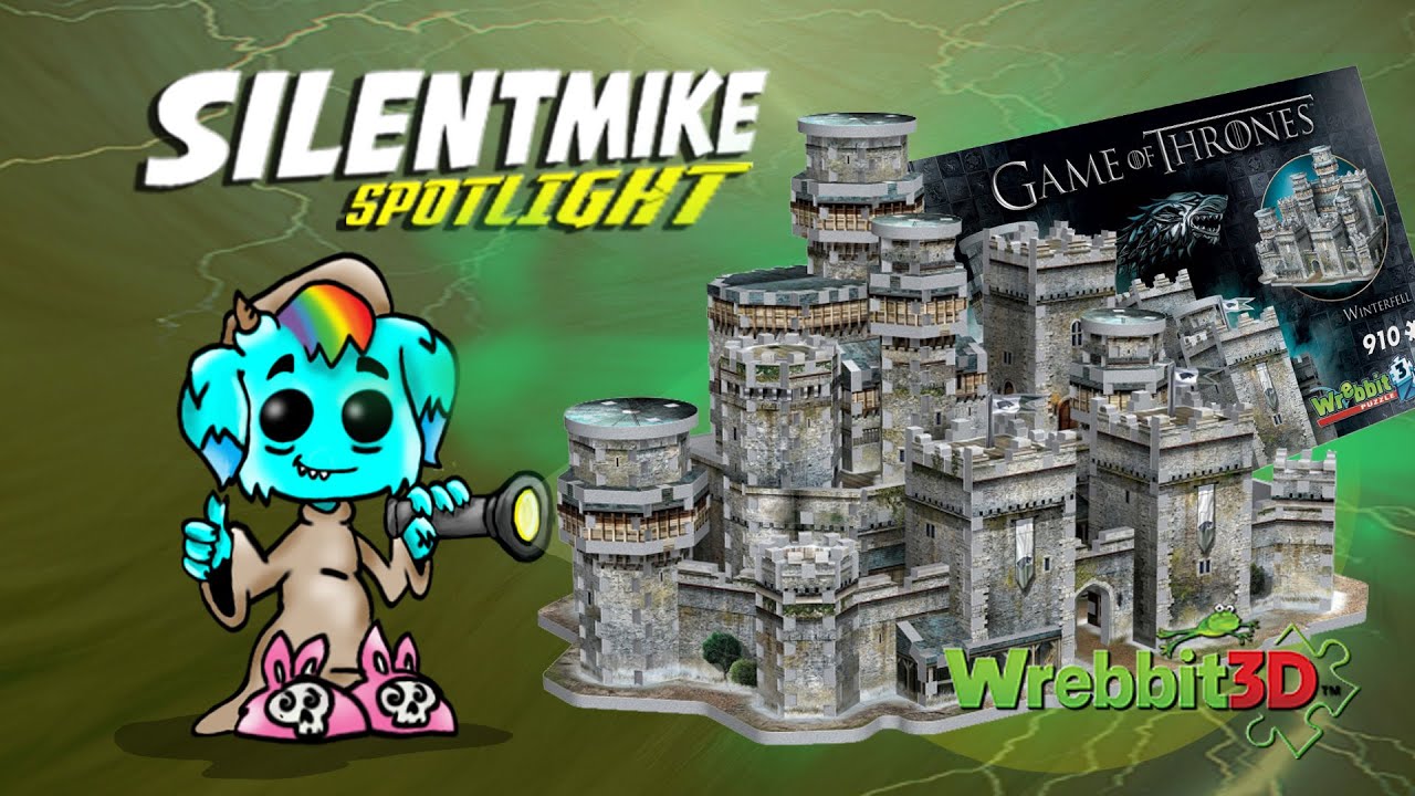 Wrebbit3D - GAME OF THRONES - Winterfell - 3D Puzzle - 910 Teile - Silent Mike Spotlight