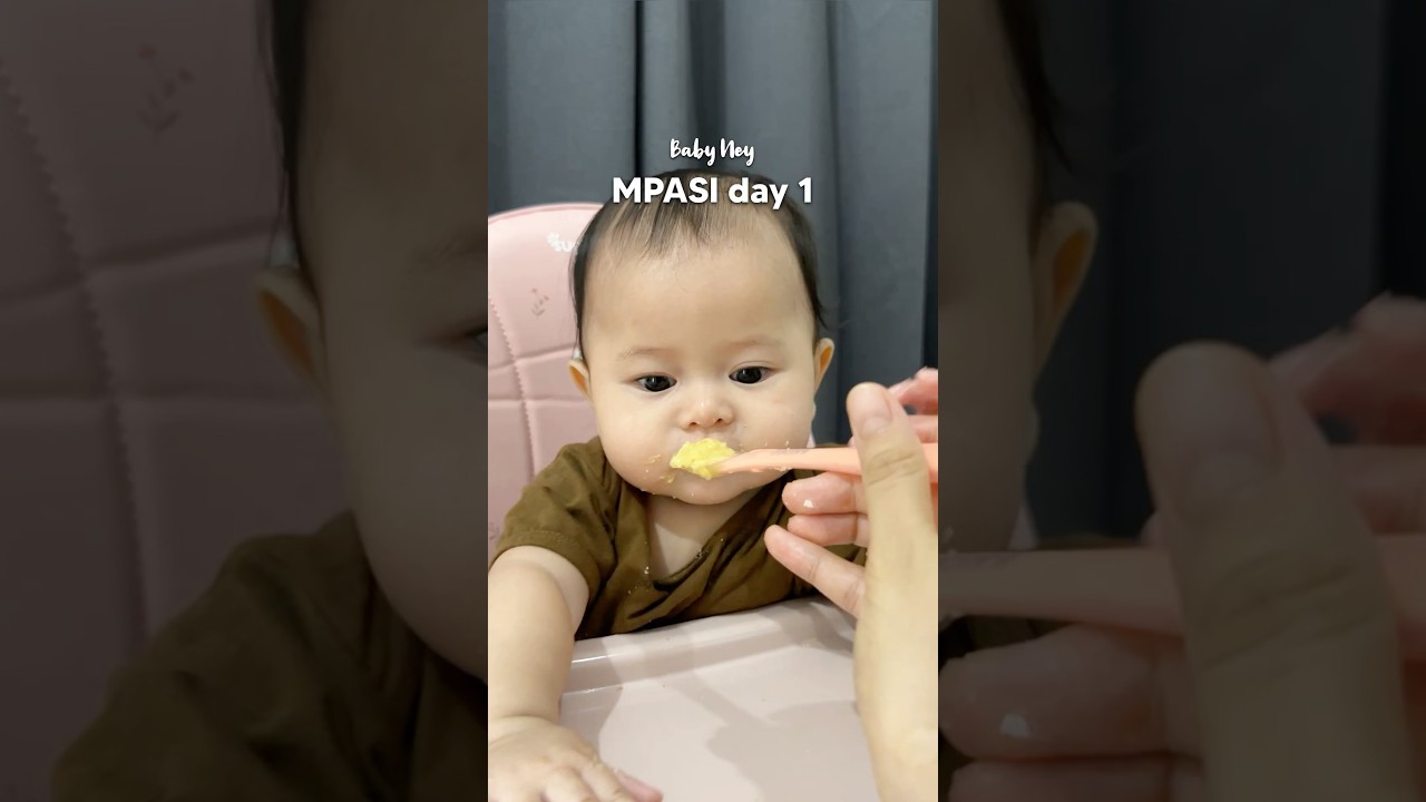 MPASI Ney hari pertama 🤍 Masyaallah tabarakallah 