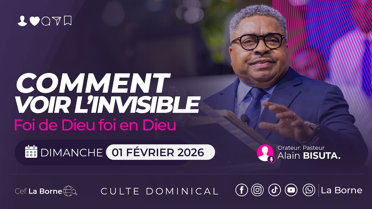 Comment voir l'invisible: la foi en Dieu, la foi de Dieu 9/pst Joseph Bondo/dimanche 01-02-2026