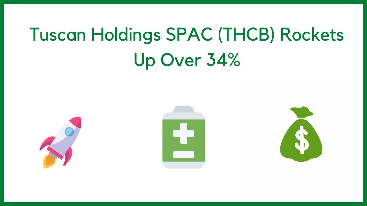 Tuscan Holdings SPAC (THCB) Rockets Up Over 34%