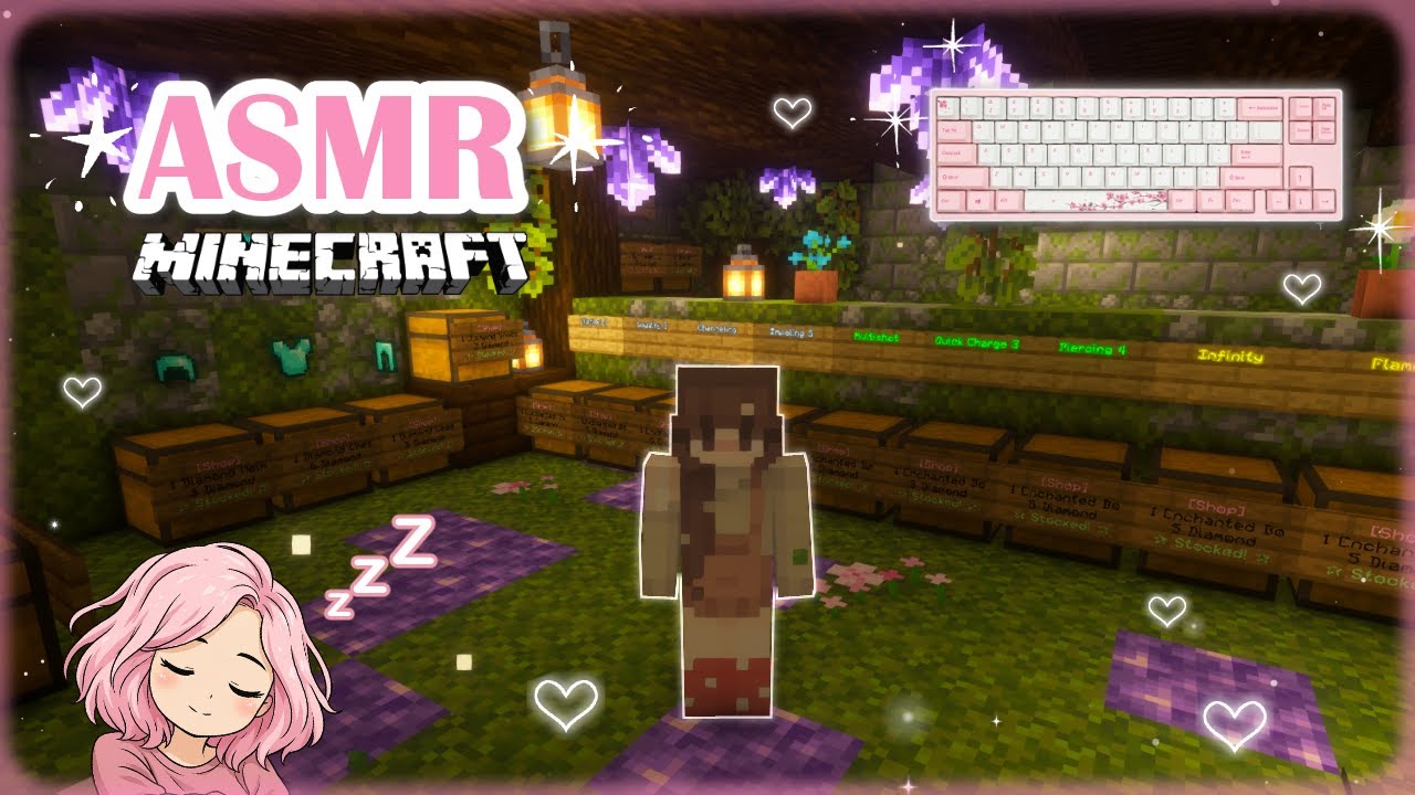 Minecraft ASMR ♡ –  Shop Renovation  | Keyboard Sounds & Whispering✨