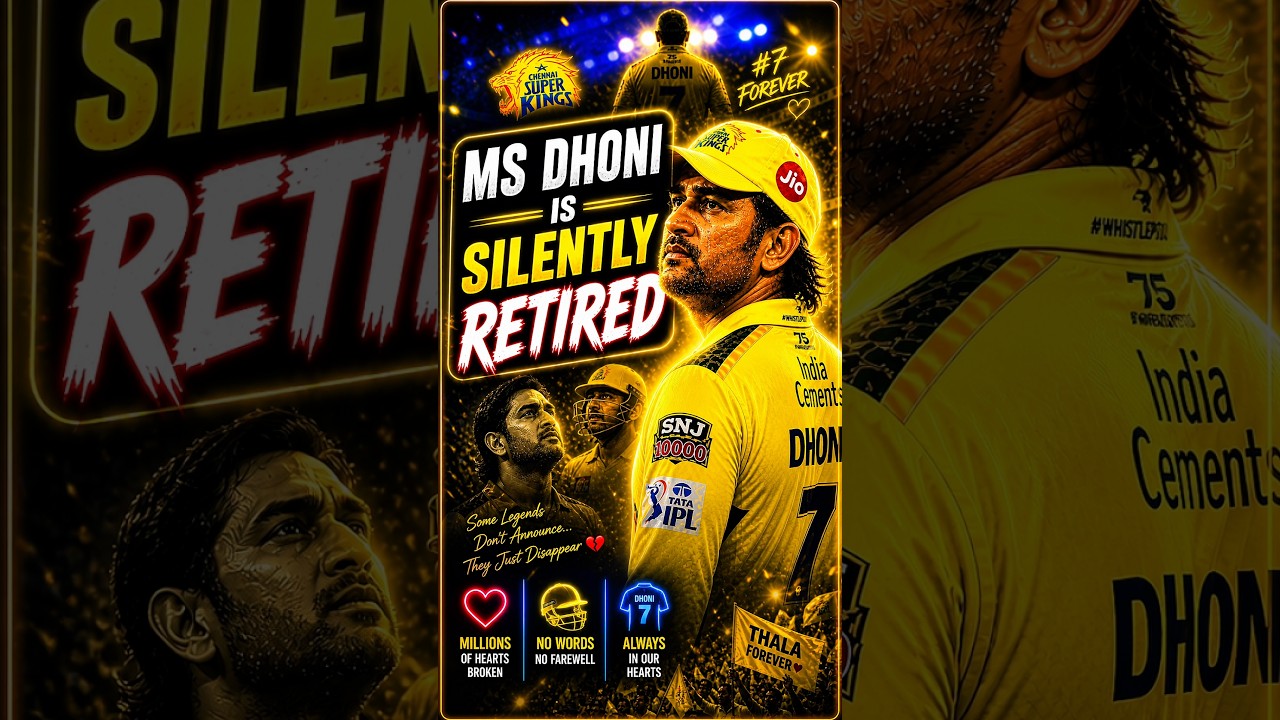 Ms dhoni is silently retired