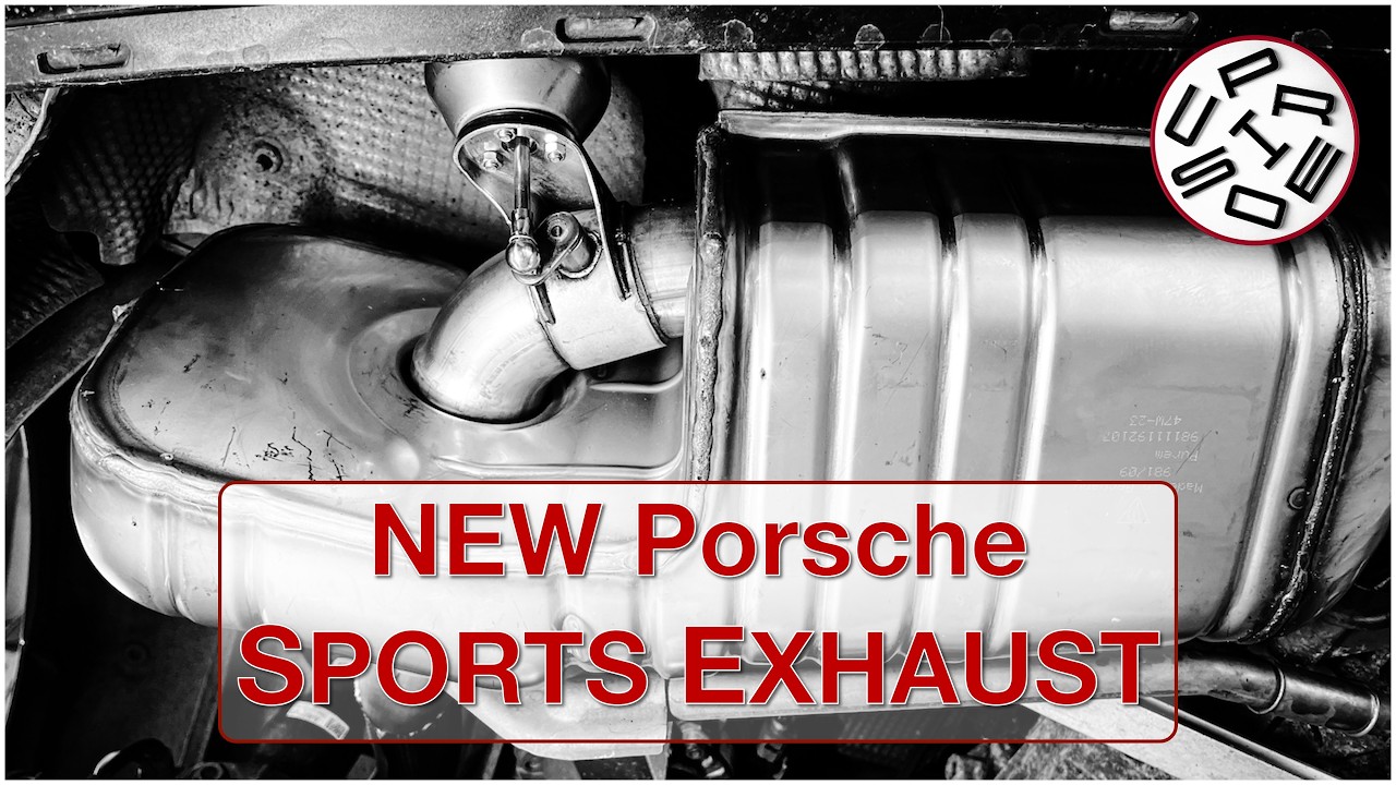 Замена спортивной выхлопной системы Porsche (PSE) на 981 Boxster