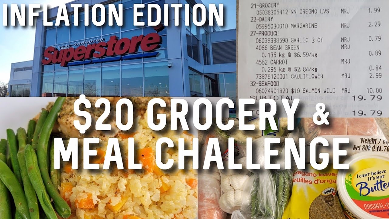 $20 Grocery & Meal Challenge in Toronto | Grocery Budget Challenge #budgetlife