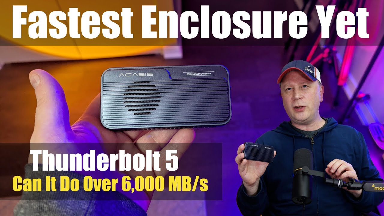 Fastest ThunderBolt 5 SSD Enclosure Tested For M4 Macs - Acasis TB501 Pro