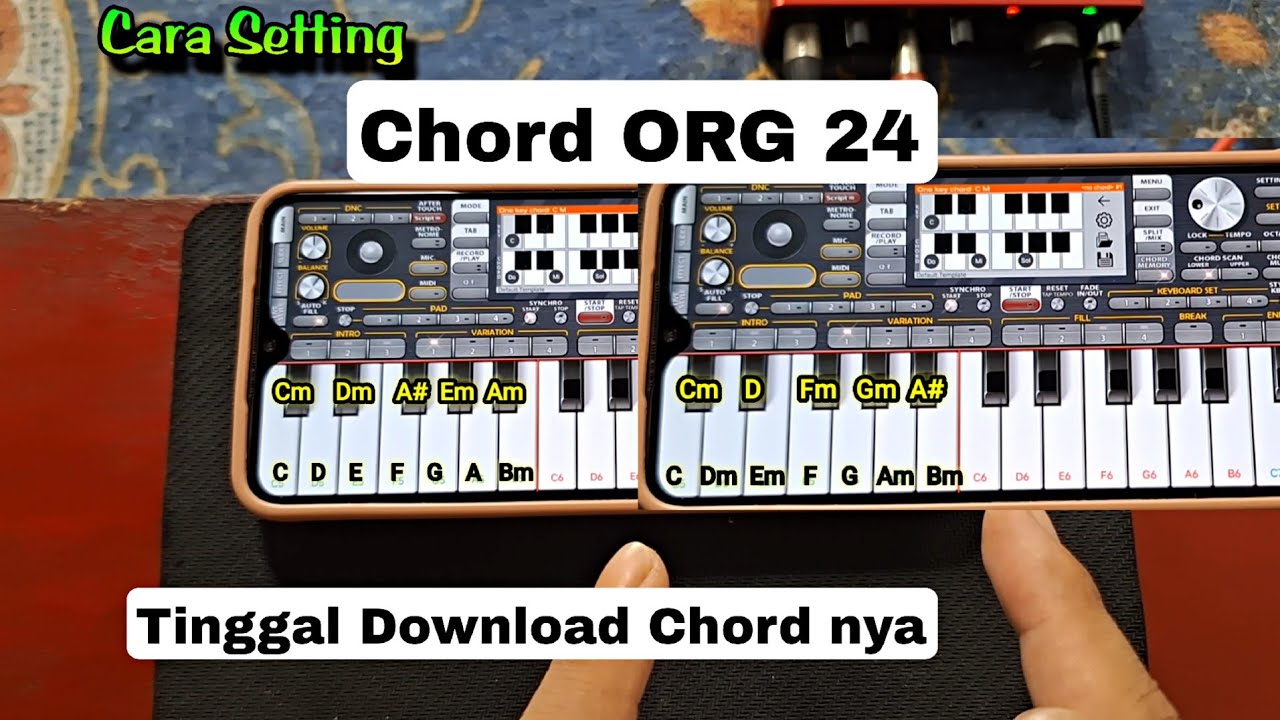 SETTING KUNCI ORG 24 PALING MUDAH | SETTING CHORD ORG 24