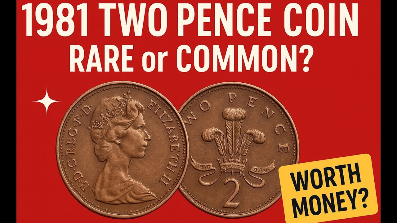 1981 Two Pence Coin Value - Queen Elizabeth II Rare Coin? #royal #britishcoin #queenelizabeth