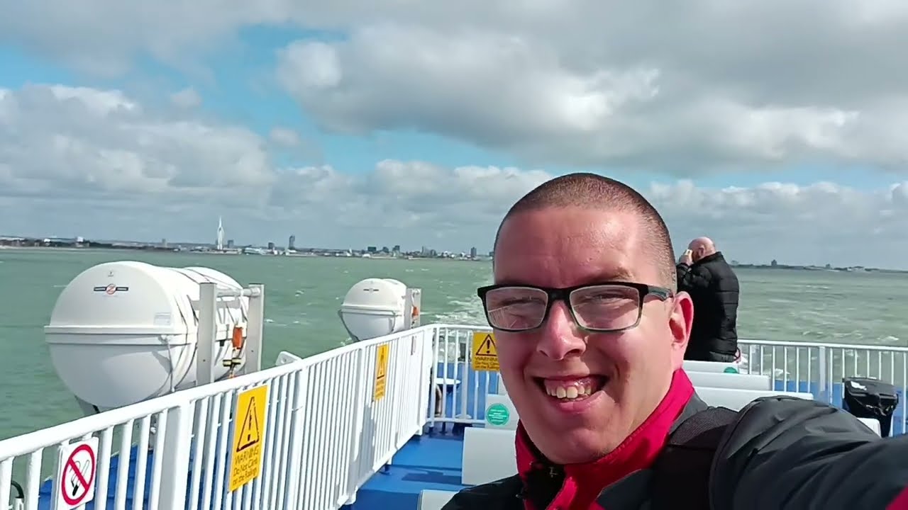 portsmouth harbour to ryde Pier on Isle of Wight in March 2024