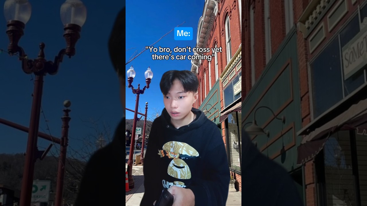 Когда переходишь дорогу, и происходит вот это 💀 #звук #короткометражки #смешно