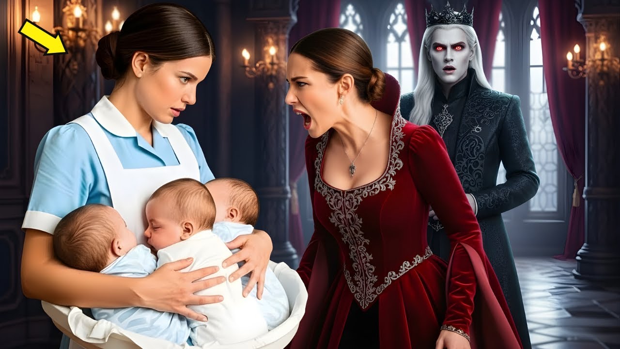 A Widowed Vampire King Hid to Test His Lover With His Triplets… But the Cleaning Lady Uncovered...