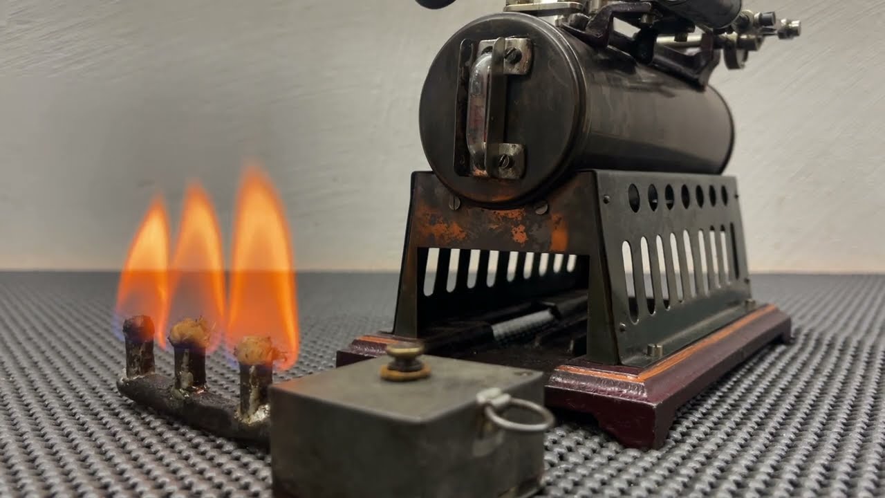 Josef Falk Steam Engine, Locomobile around 1900 - Test Run