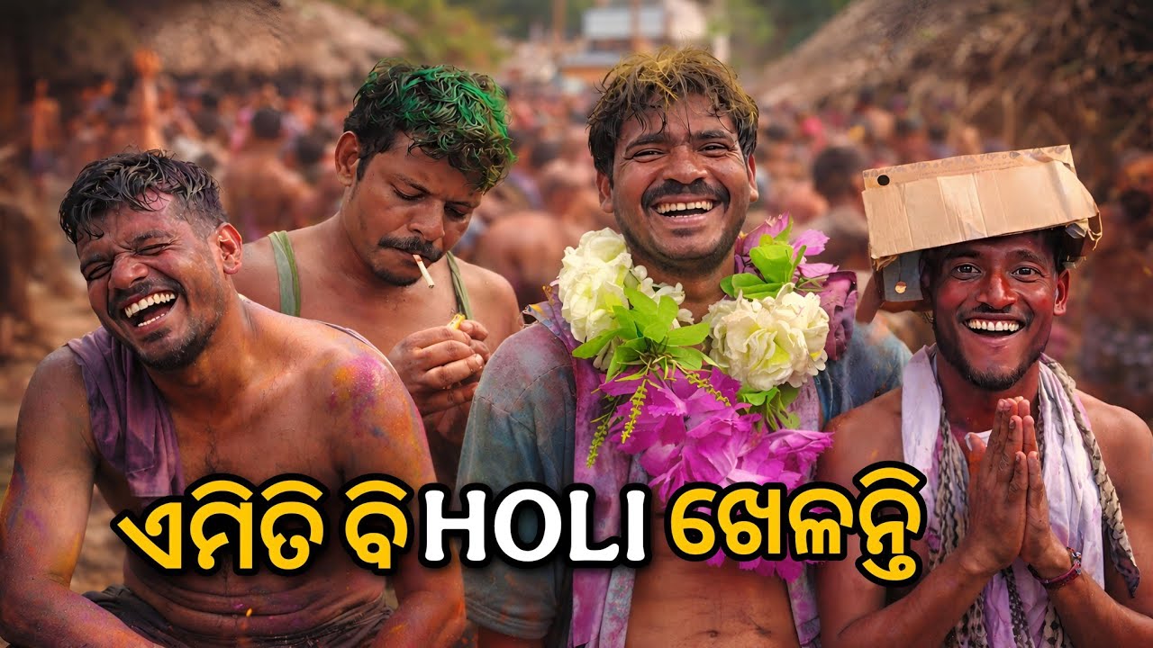 ଏମିତି Holi କେବେ ଦେଖିନଥିବେ 😱 | Village Holi Celebration | Funny Sarathi