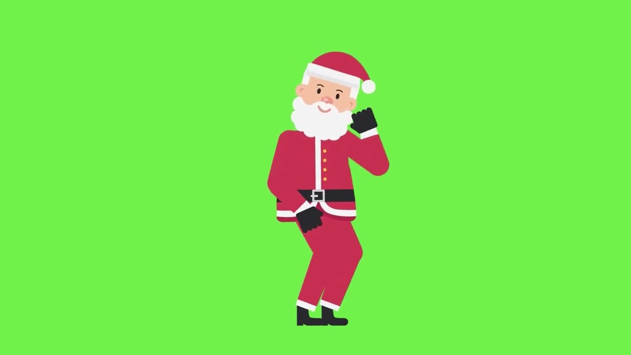 Green screen/ Santa/Christmas/Animation