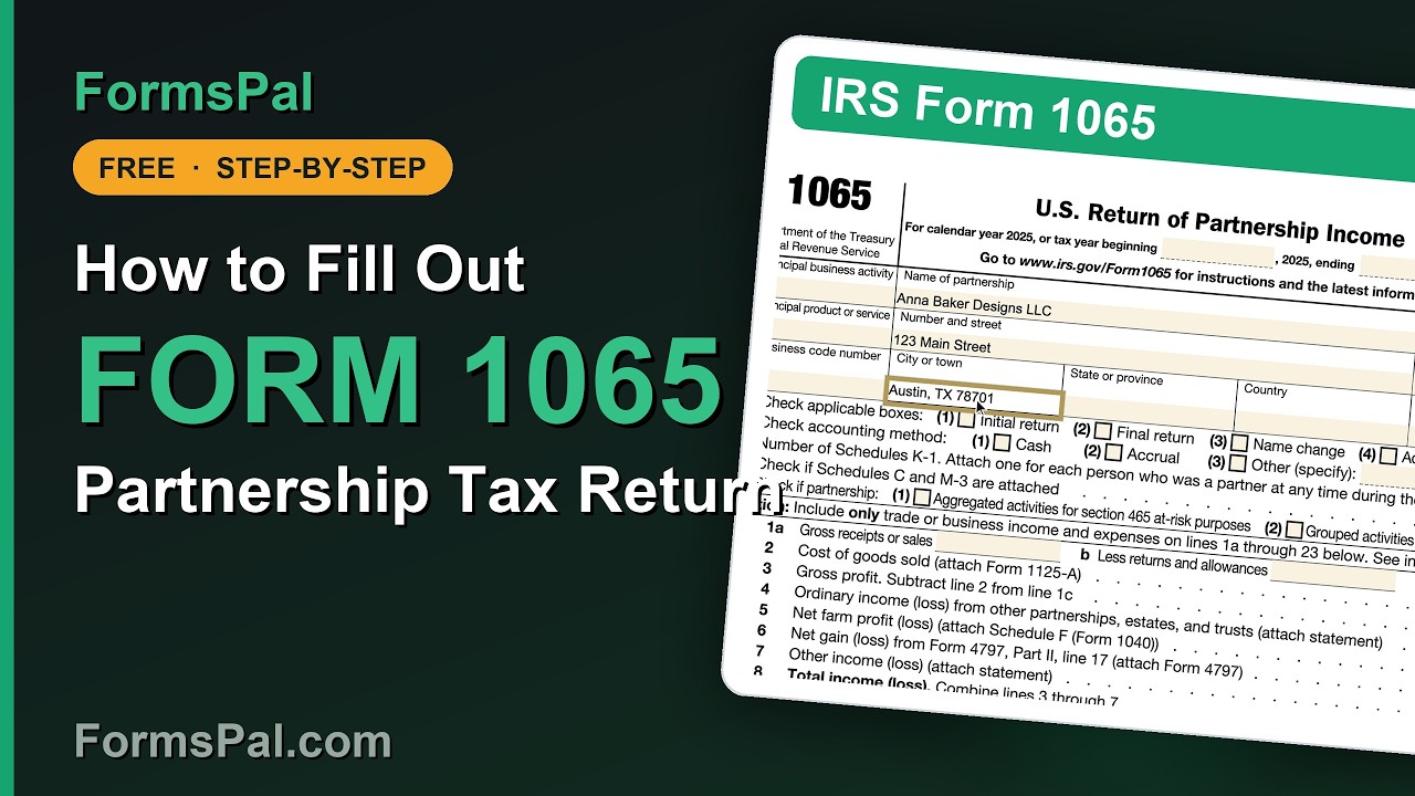 How to Fill Out IRS Form 1065: Partnership Tax Return (Getting Started)