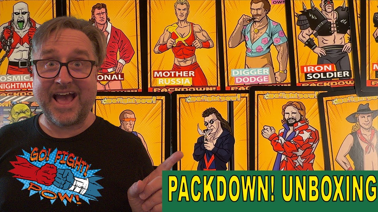 FIRST LOOK Packdown GFP Day 2025 Unboxing & Gameplay 97 GO.FIGHT.POW! Card & Dice Fighting Game