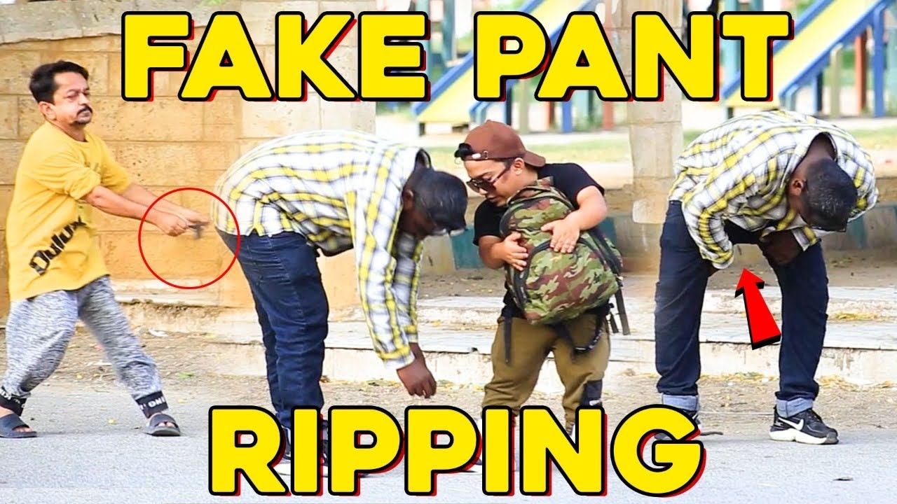 Fake Pant Ripping - Confusing Strangers | @NewTalentOfficial