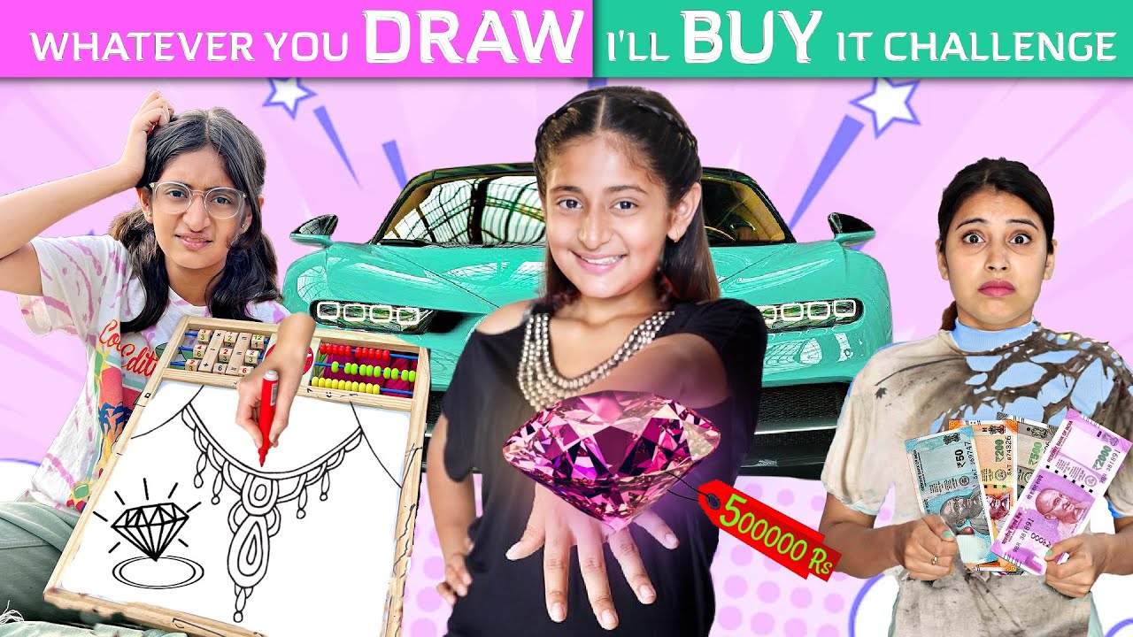 WHATEVER YOU DRAW, WE'LL BUY IT CHALLENGE!! ✏️ | Fan and Public Reaction | MyMissAnand