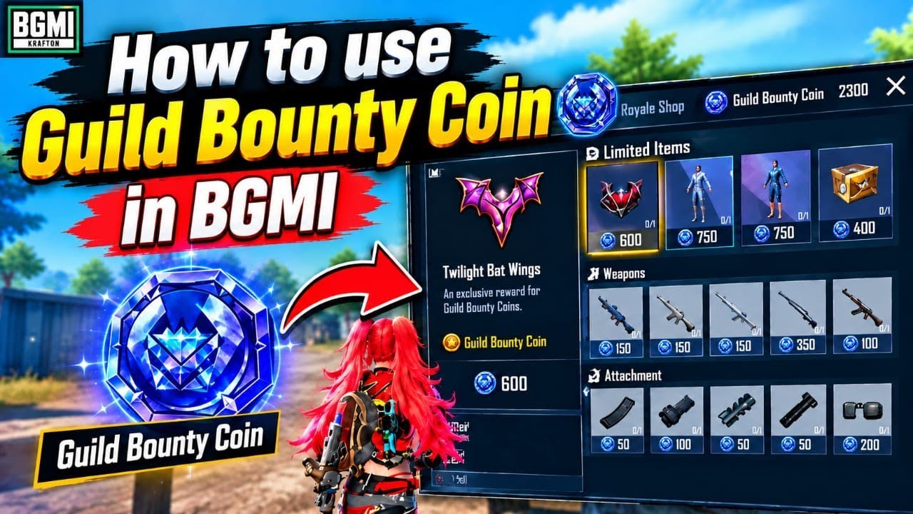How to use Guild bounty coins in bgmi