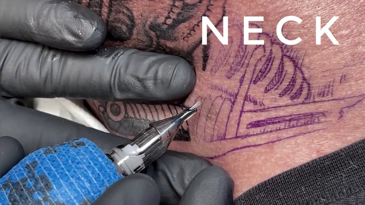 Brutal neck Tattoo