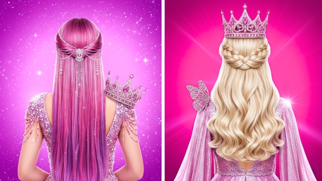 🌈Преображение одним цветом!? ☀️День VS 🌙Ночь – Бьюти-битва 💄✨