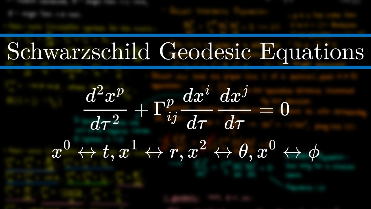 Schwarzschild Geodesic Equations and Conservation Laws: Derivation