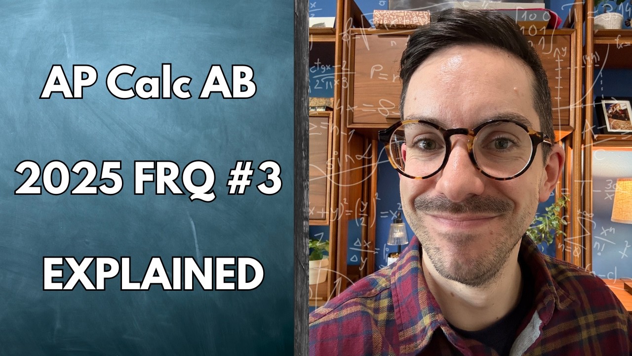 AP Calculus AB FRQ #3 Explained: 2025 Exam (Non-Calculator)