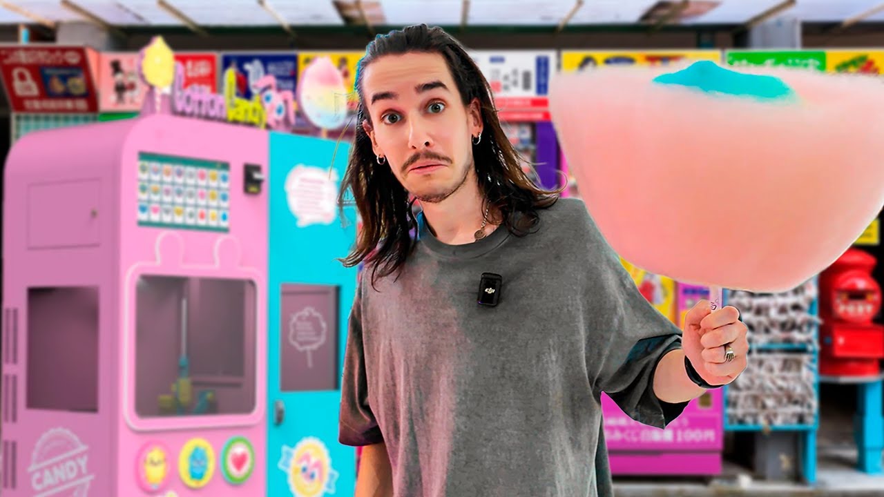 PROBANDO MÁQUINAS EXPENDEDORAS EXTRAÑAS 🍕🍭🎌