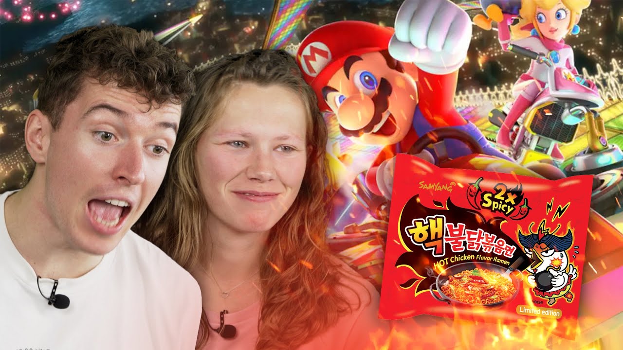 Spicy Noodles Mario Kart Challenge! | Challenge