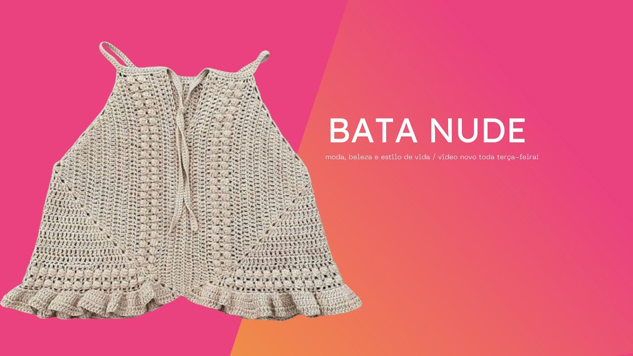 Bata em crochê fácil e rápida