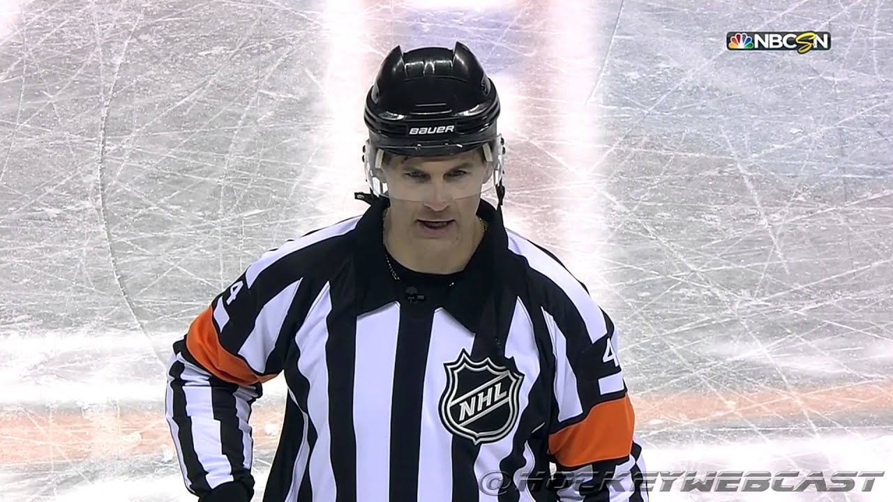 NHL Referee Calls Goal in Dramatic Fashion - March 28, 2016 (HD)