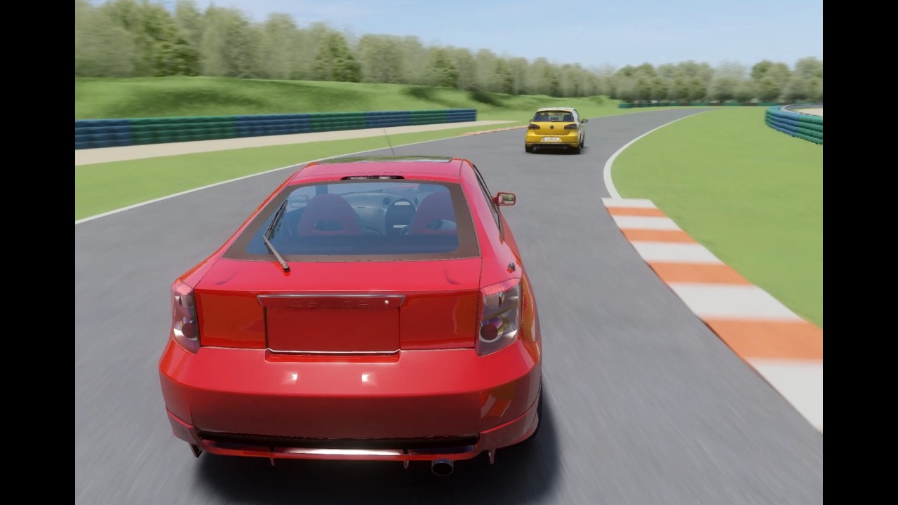 Assetto Corsa - Circuit de Dreux - TOYOTA Celica mk7 TRD vs VOLSKWAGEN Golf GTI MK6 DSG et 211 ch
