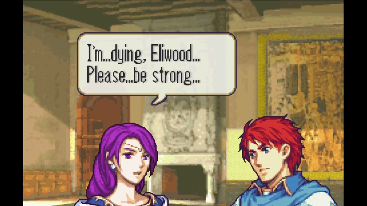Fire Emblem 7 (GBA) - Elibean Nights - Eleanora's death (Eliwood & Eleanora & Natalie) (HD)
