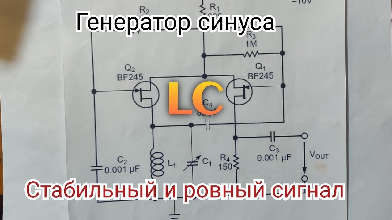 Генератор синуса самодельный, широкодиапазонный.