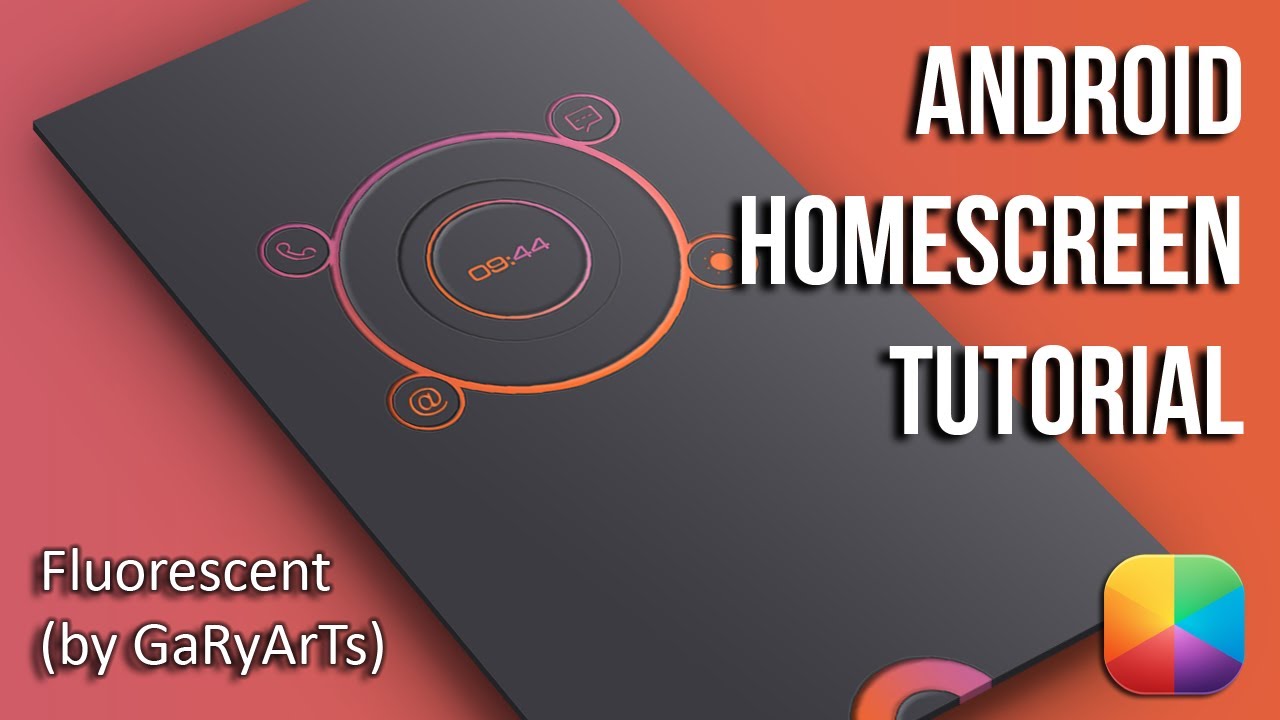 Fluorescent (by GaRyArTs) - Android Homescreen Tutorial