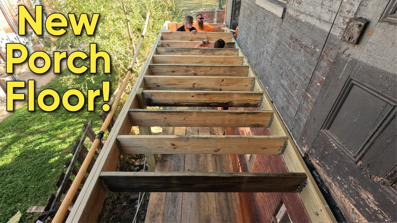 The Side Porch Has a Safe Strong Floor Again! | Abandoned Up Down House Episode 11