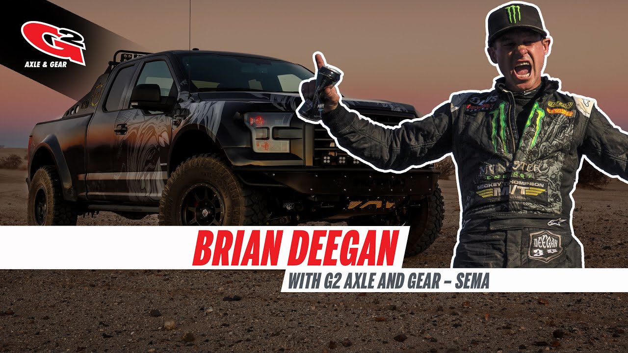 Brian Deegan with G2 Axle and Gear – SEMA 2014