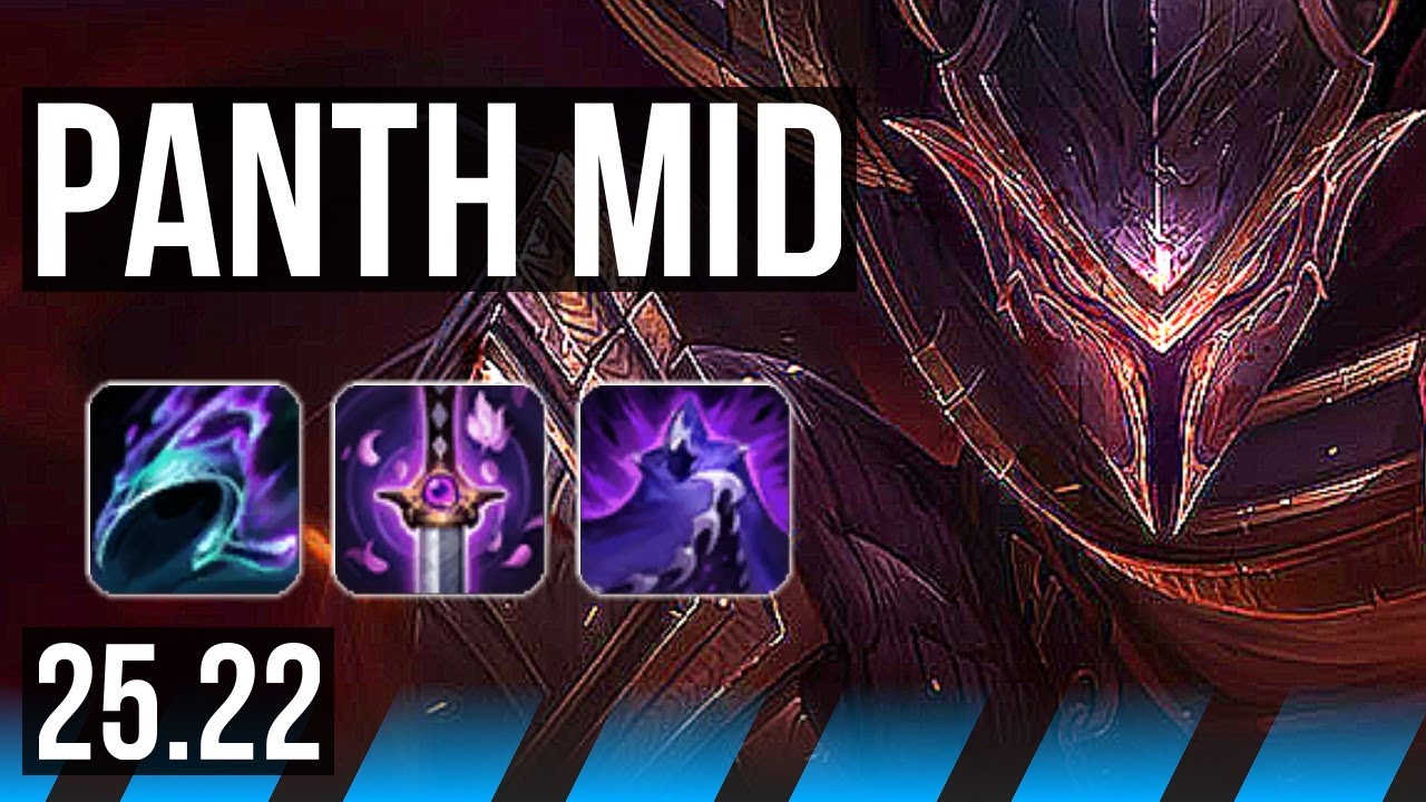 PANTHEON vs YASUO (MID) | 8 solo kills, Legendary, 15/4/6, 500+ games | KR Master | 25.22