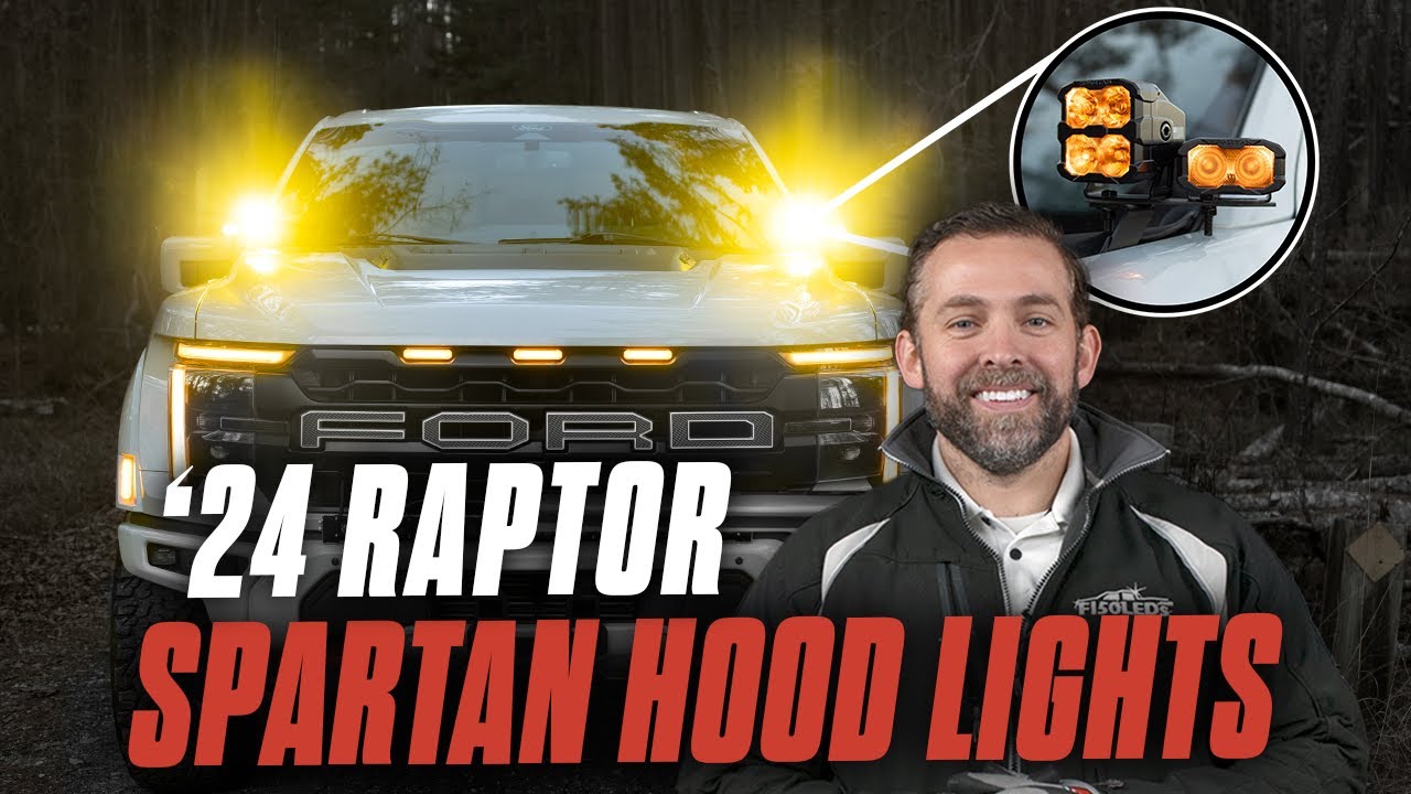 2024 F150 Raptor CREE LED DUAL Hood Light Installation