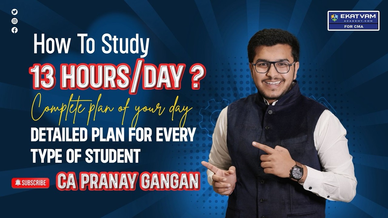 13 Hours Study Routine for Every Student | Morning vs Night Person Strategy